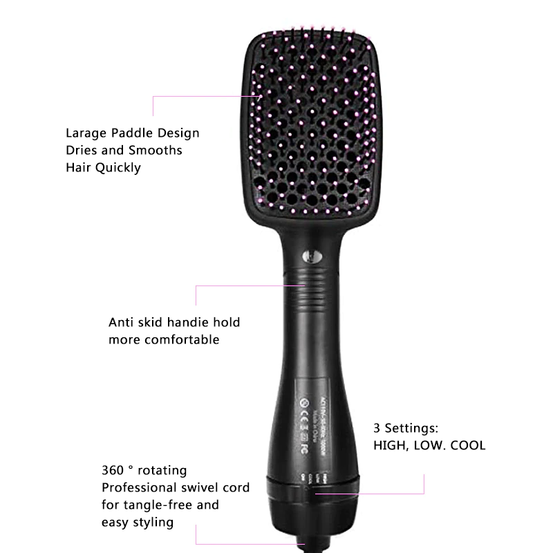 Hair Dryer Brush One Step Hair Blower Brush Electric
