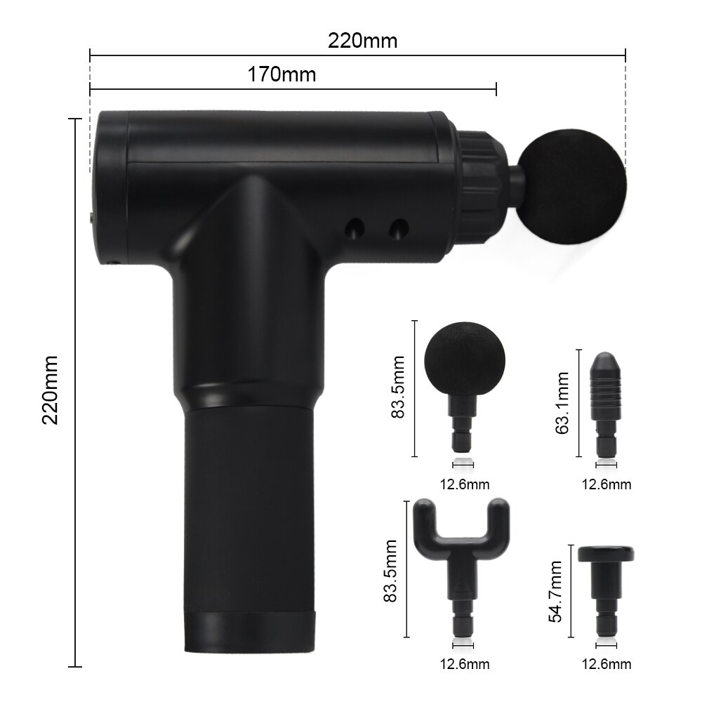 Massage Gun Back Neck Deep Tissue Muscle Massager Body Pain Relief Therapy Handheld