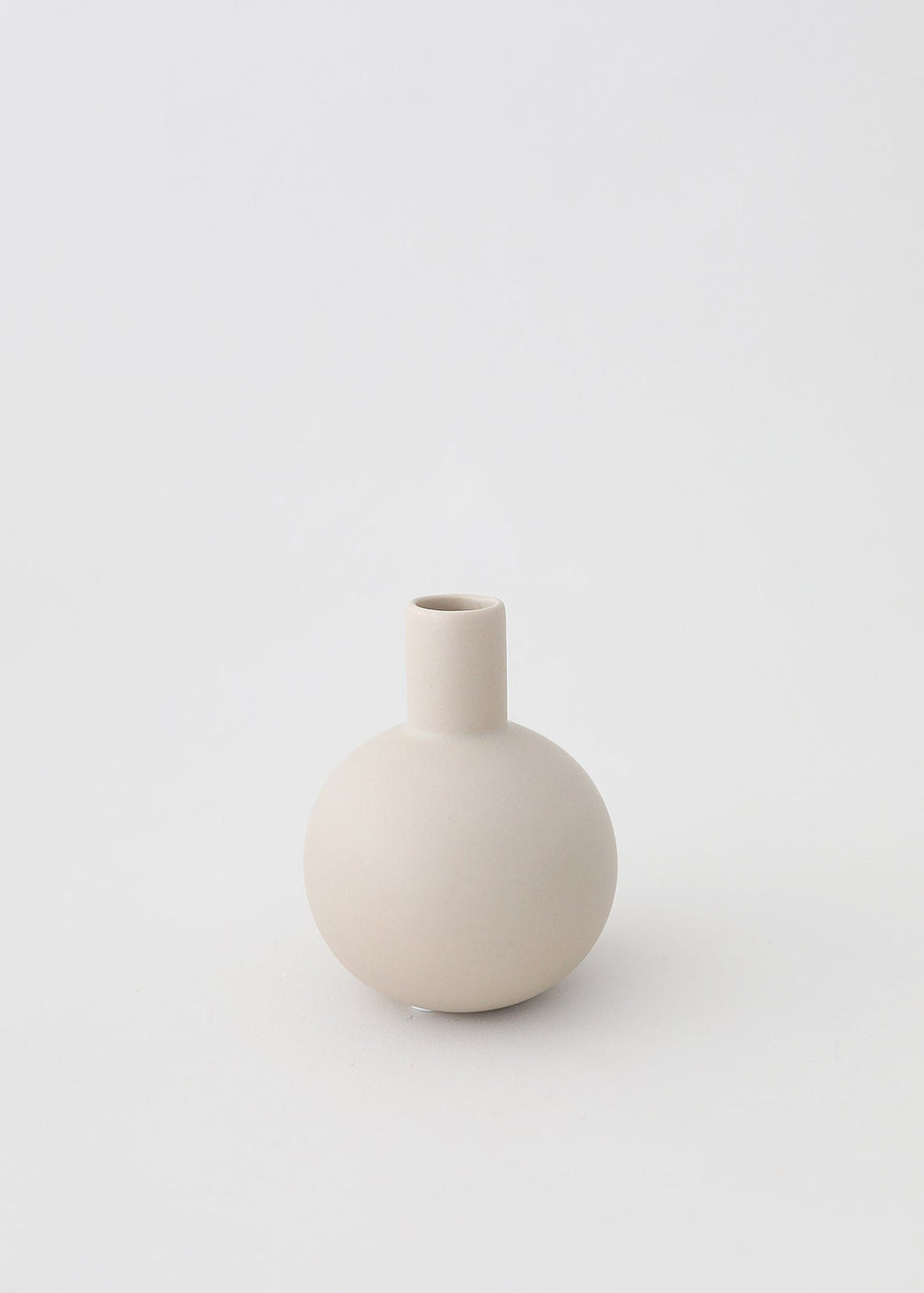 Beige Mini Porcelain Ceramic Bud Vase