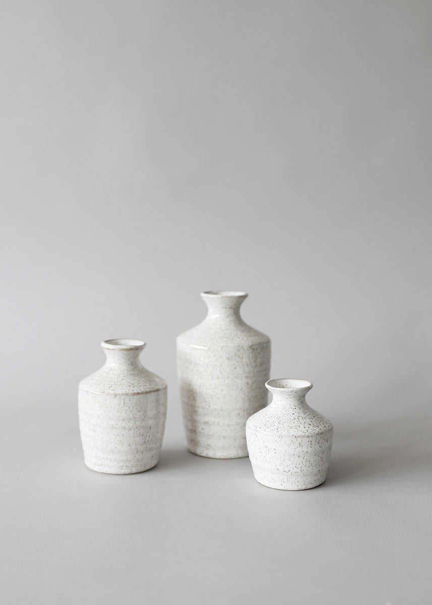 Distressed White Ceramic Hari Vase