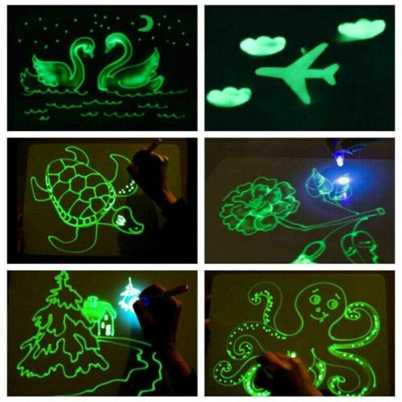 Magic Light-Up Pen & Drawing Board For Kids
