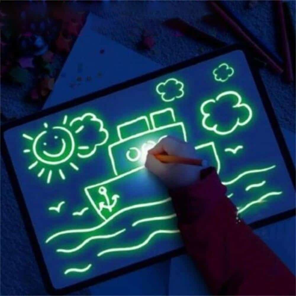 Magic Light-Up Pen & Drawing Board For Kids